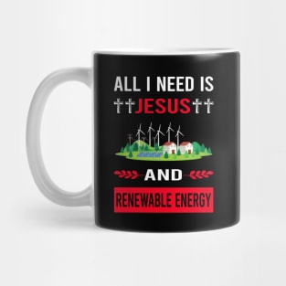 I Need Jesus And Renewable Energy Mug